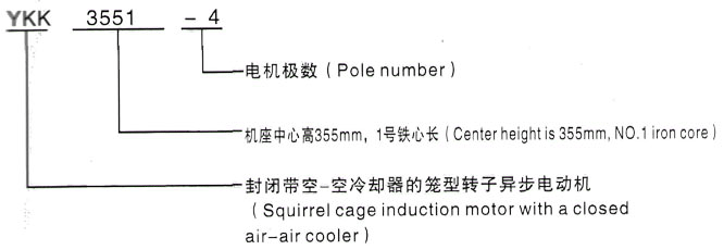 YKK系列(H355-1000)高压YKS5602-12三相异步电机西安泰富西玛电机型号说明